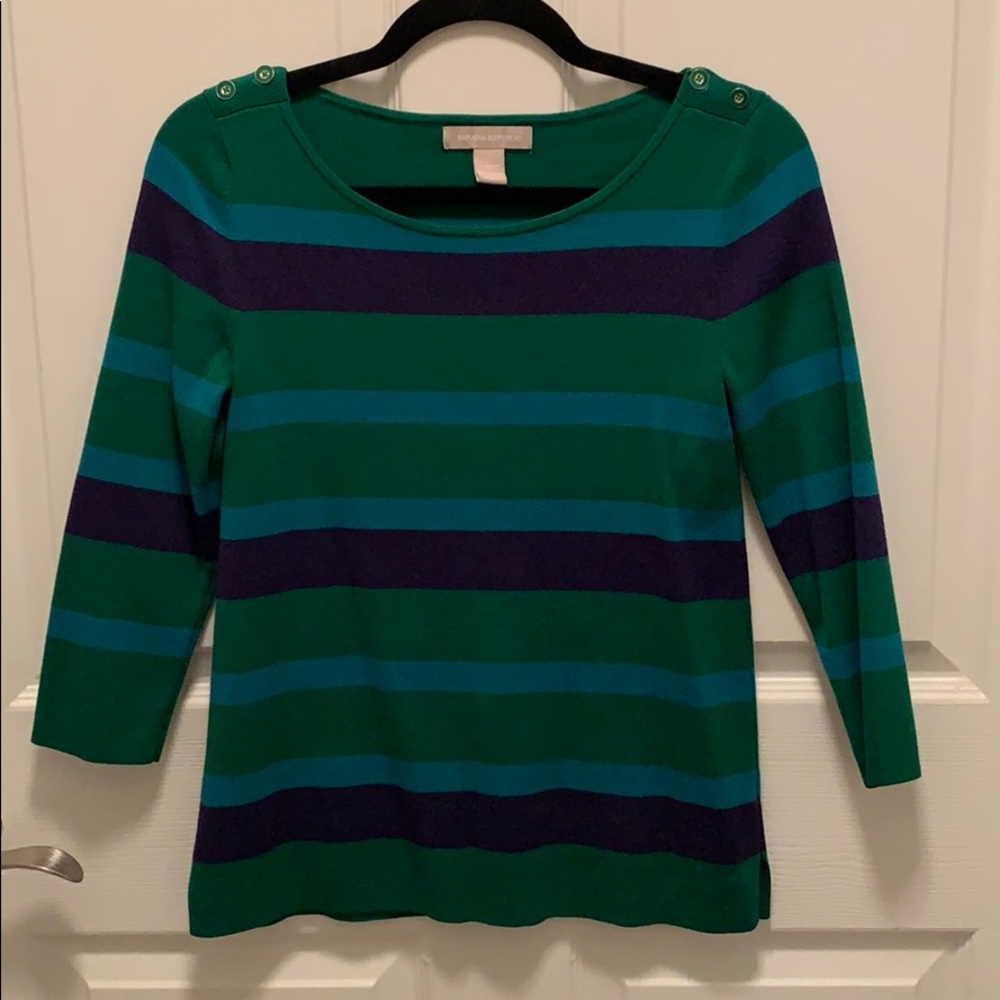 Banana Republic Striped Sweater Blouse